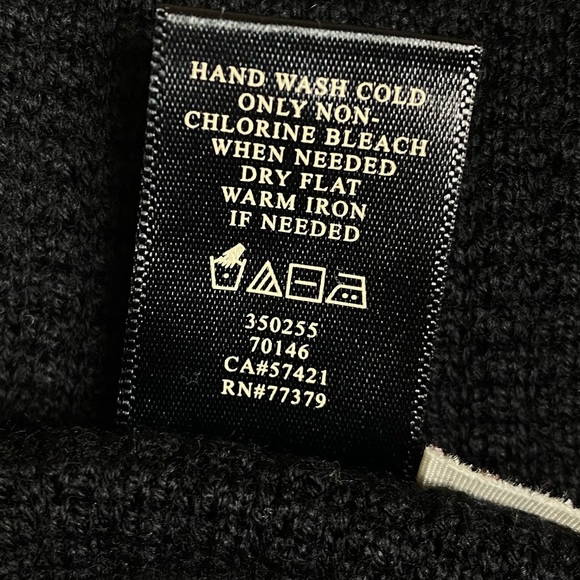 Ann Taylor Black Merino Wool Cardigan Sweater Size Small - Picture 6 of 7